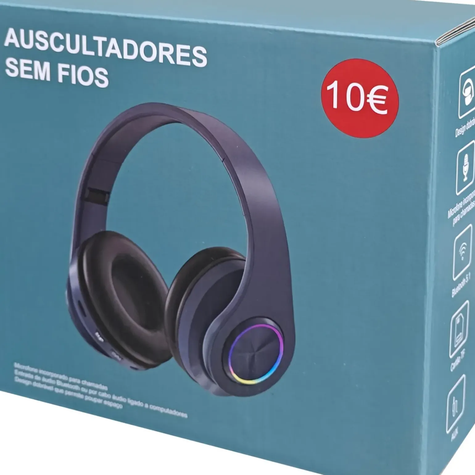 Auscultadores Sem Fios Azul Fusion