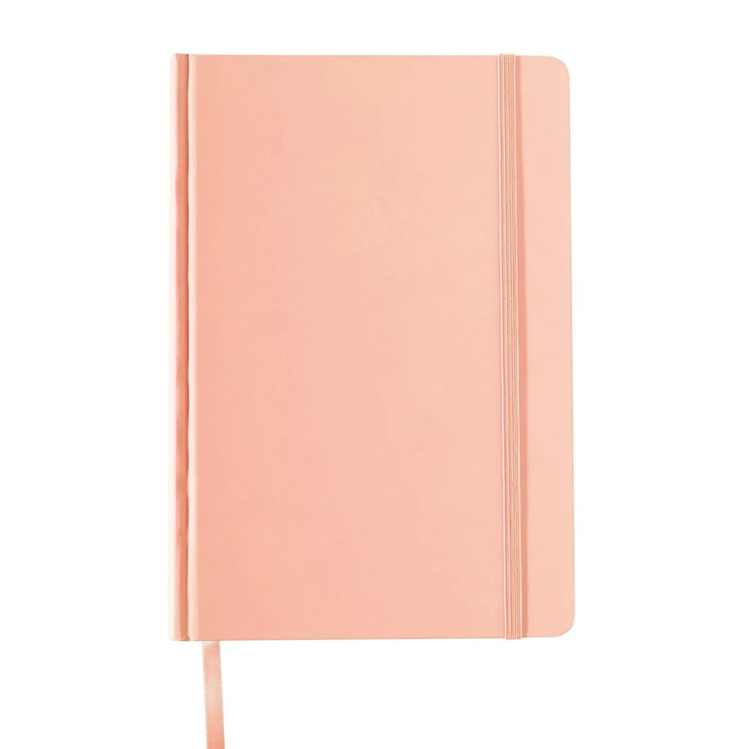 Caderno Agrafado A5 Capa Dura Com Elástico Pautado Pastel
