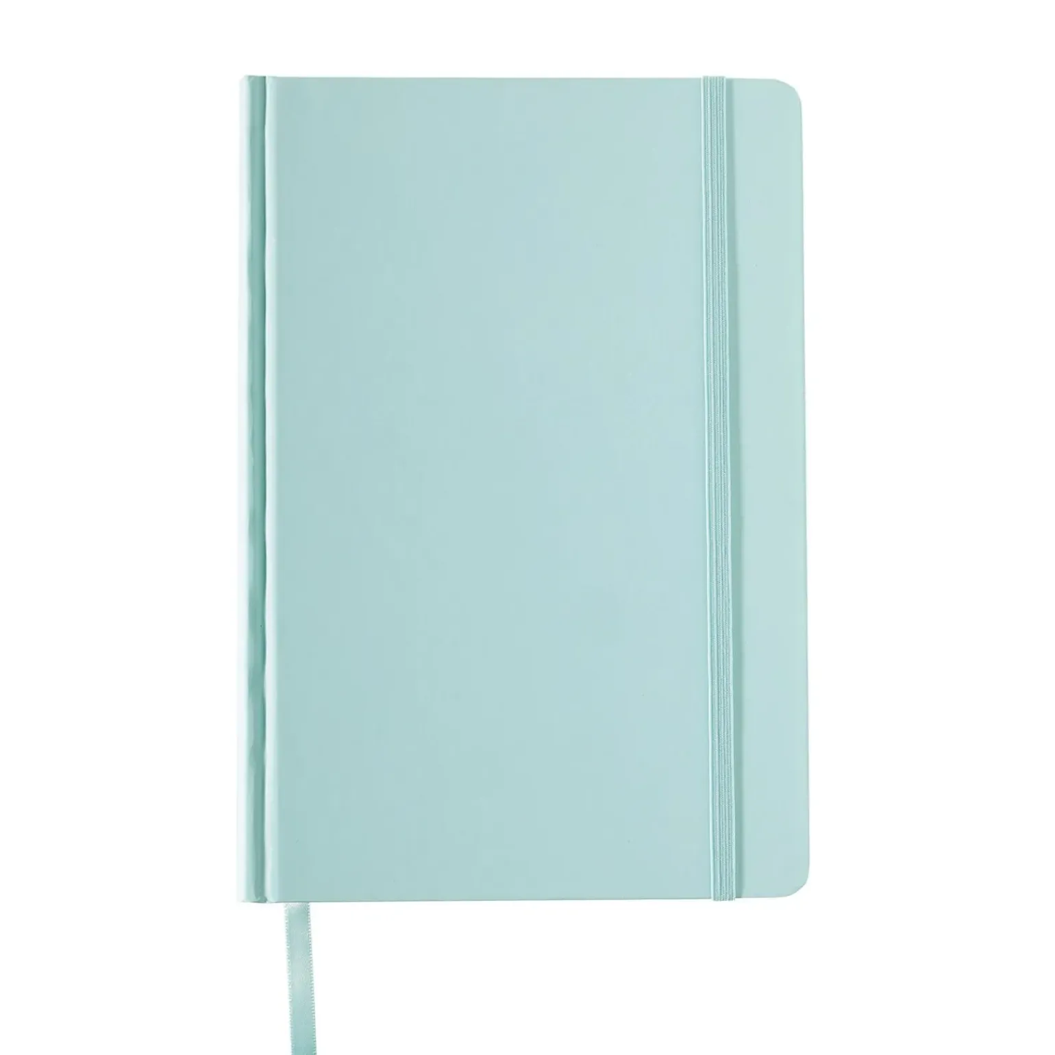 Caderno Agrafado A5 Capa Dura Com Elástico Pautado Pastel