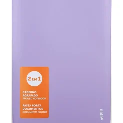 Caderno Agrafado A4 48 Folhas 2Em1 Pastel Note!