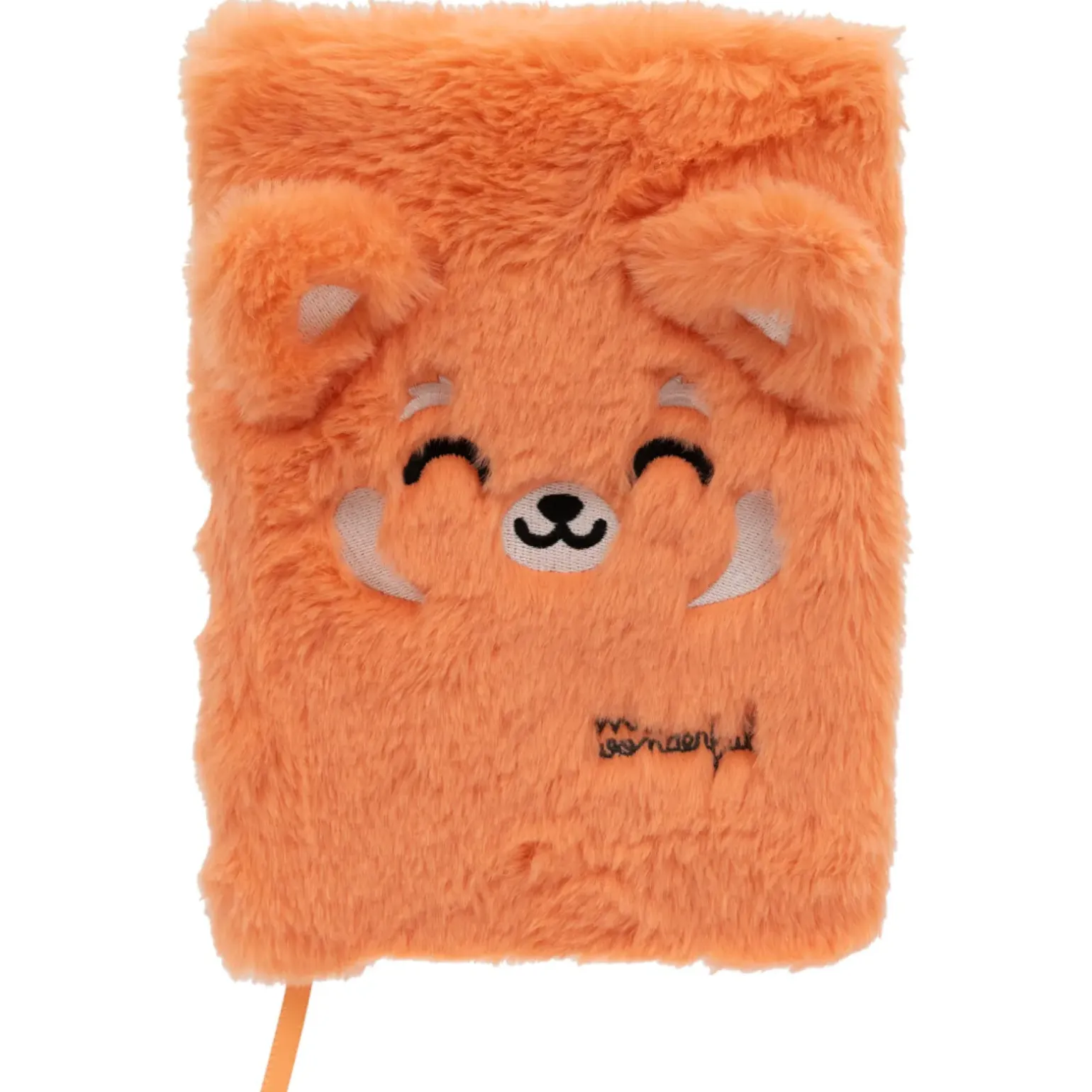 Caderno A5 Peluche - Panda Vermelho