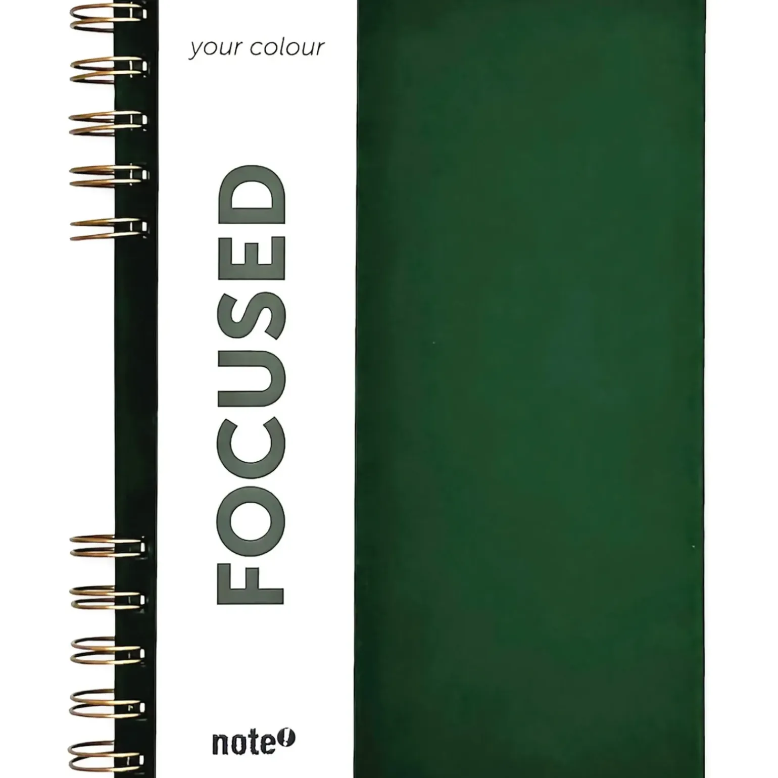 Caderno Espiral A5 Capa Dura Pautado Your Colour Verde Note!