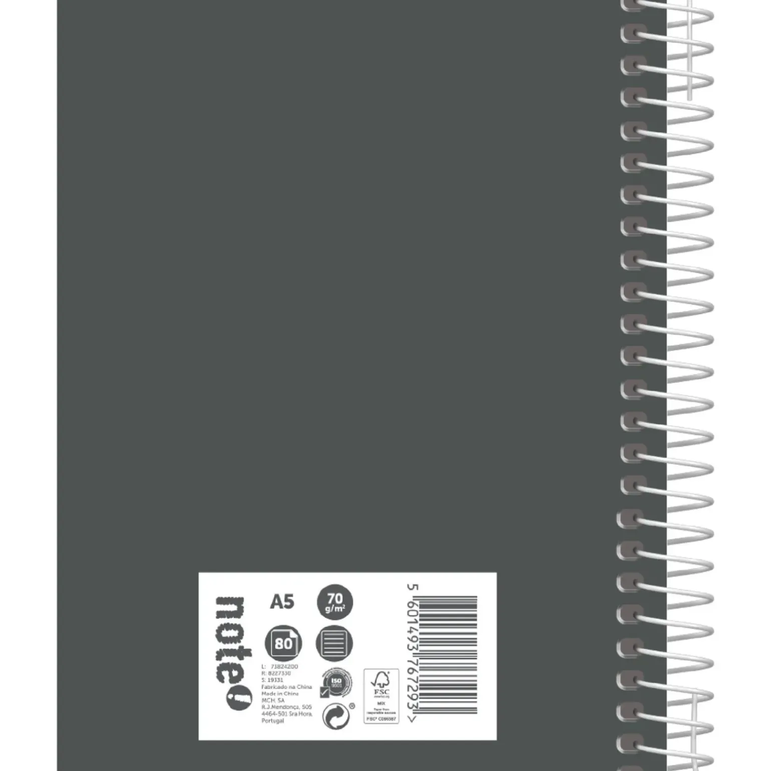 Caderno Espiral A5 80 Folhas 70G Pautado Tecnoline Note!