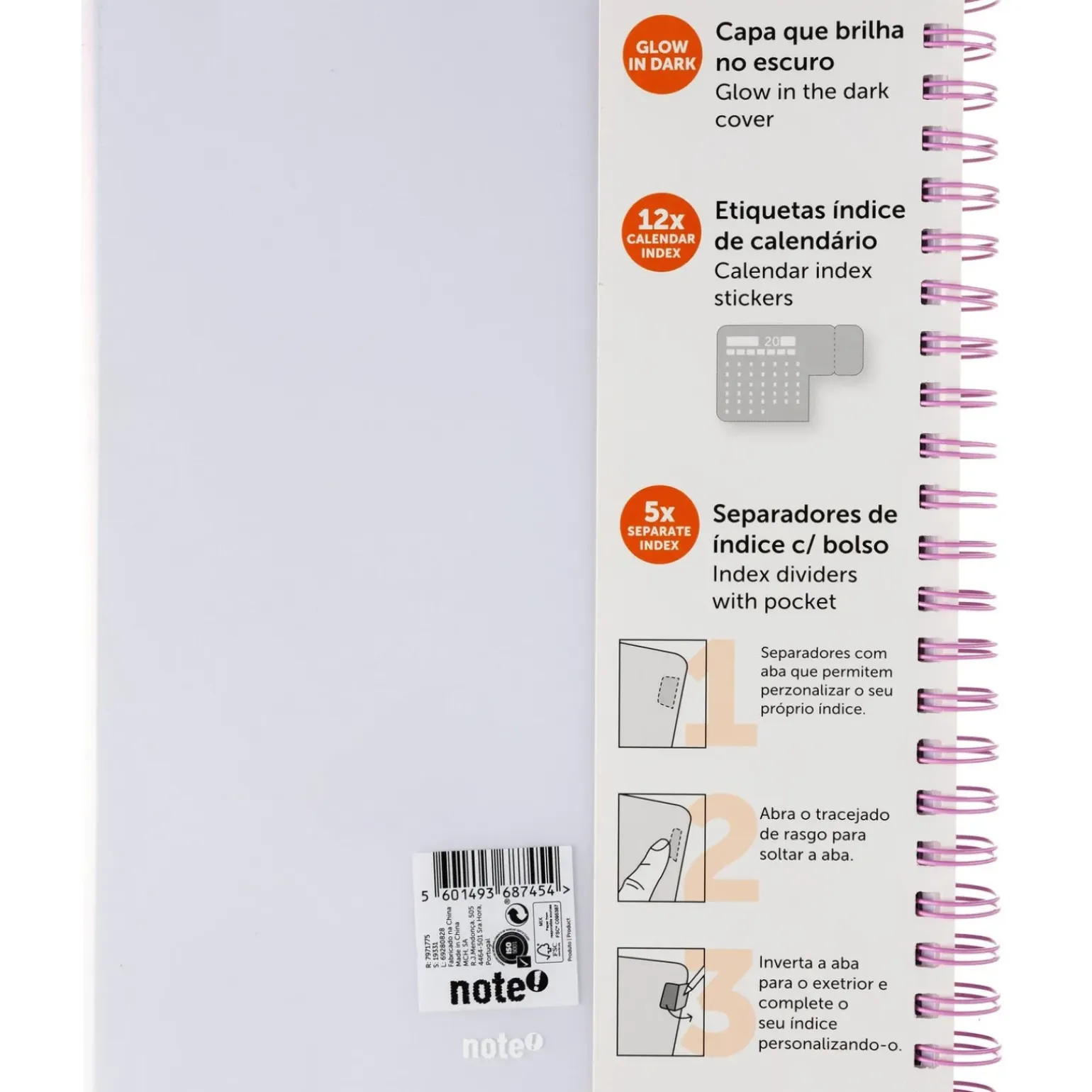 Caderno Espiral A4 Multidisciplinar Com Elástico 120 Folhas