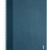 Caderno Espiral A5 Quadriculado Azul Escuro