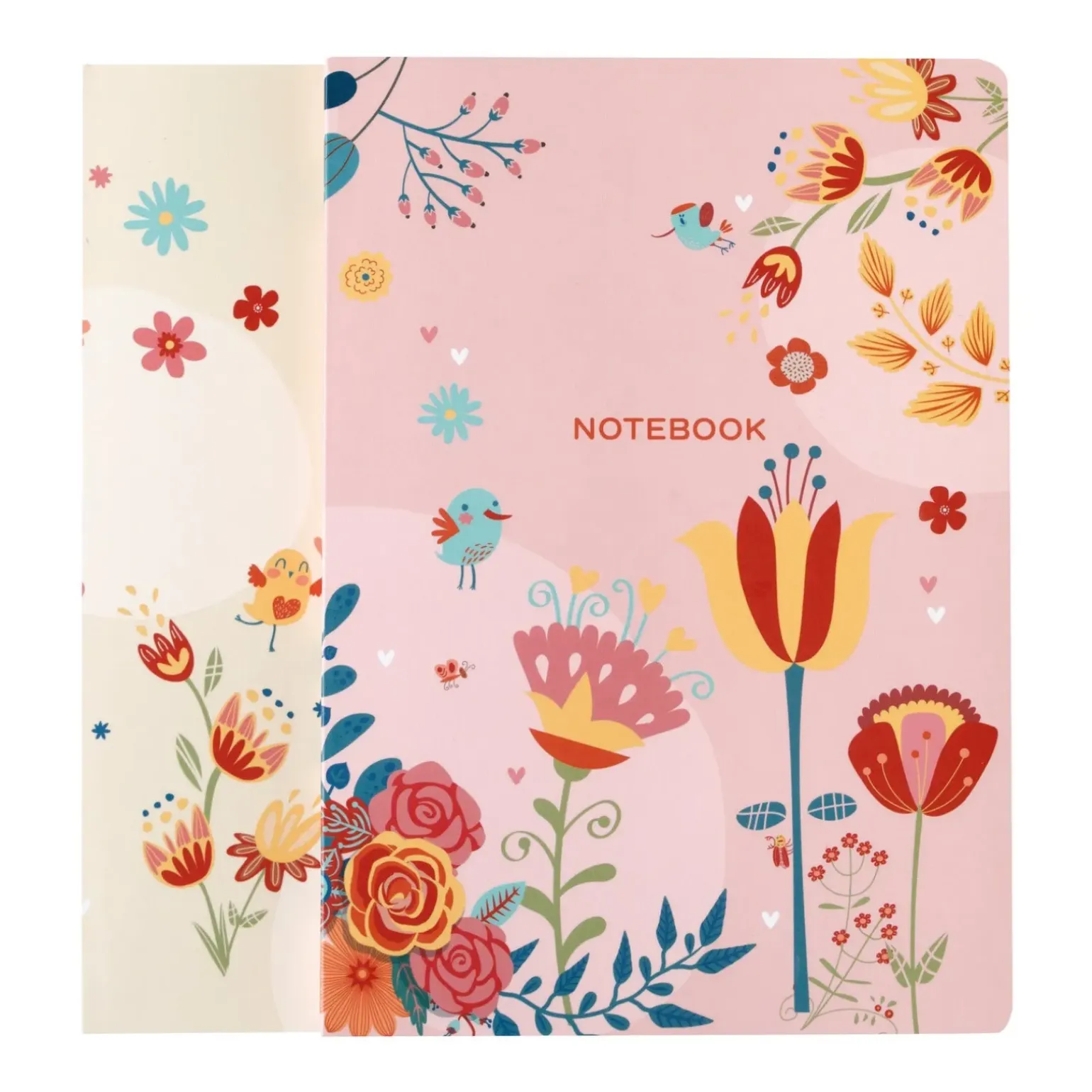 Caderno Gift A5 Capa Dura Liso 48 Folhas Flowers