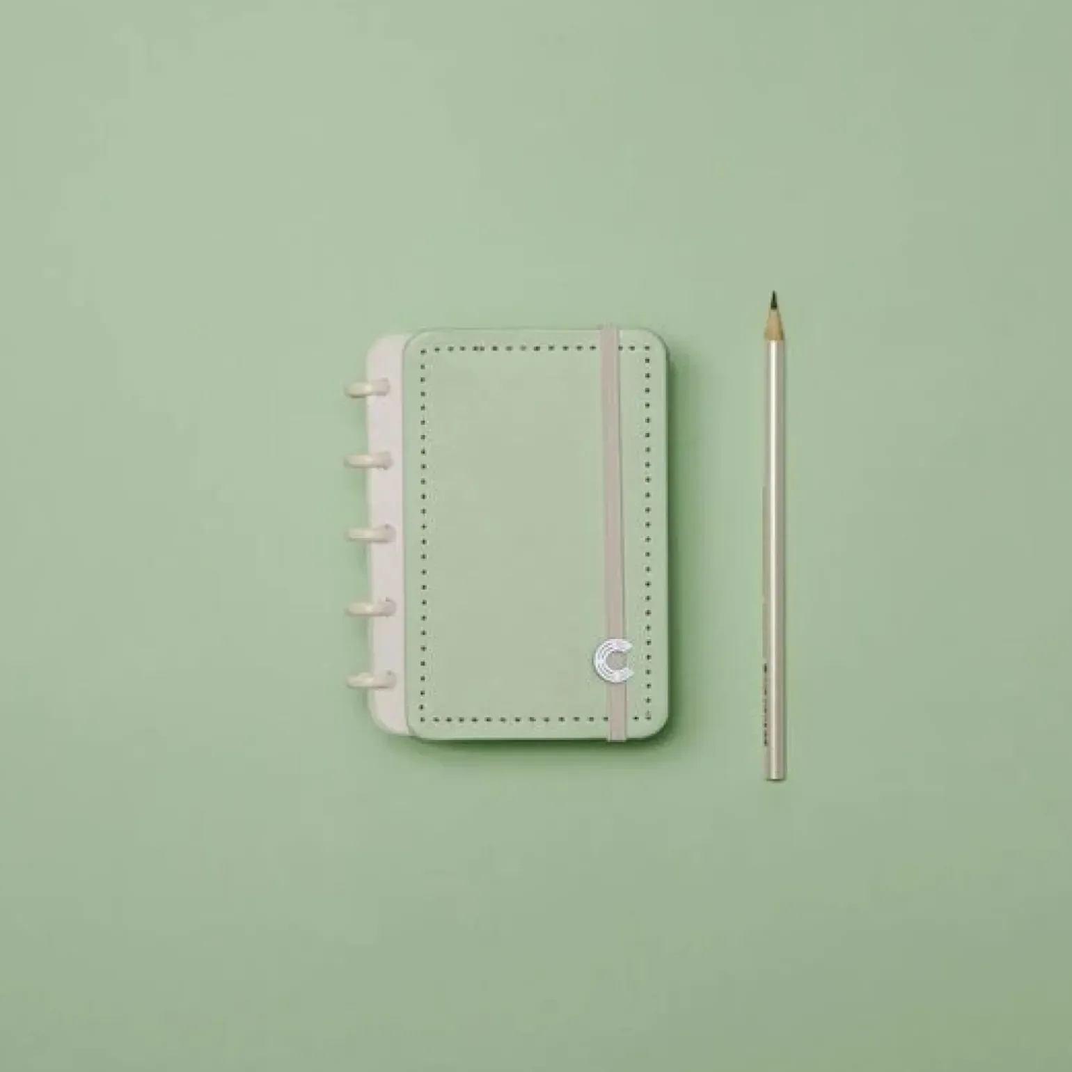 Caderno Inteligente Verde Pastel