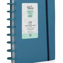 Caderno Smart A4 com Elástico 100 Folhas Verde Olive Talia