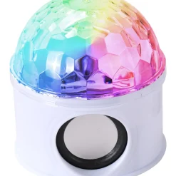 Coluna Sem Fios Bola Led Disco USB
