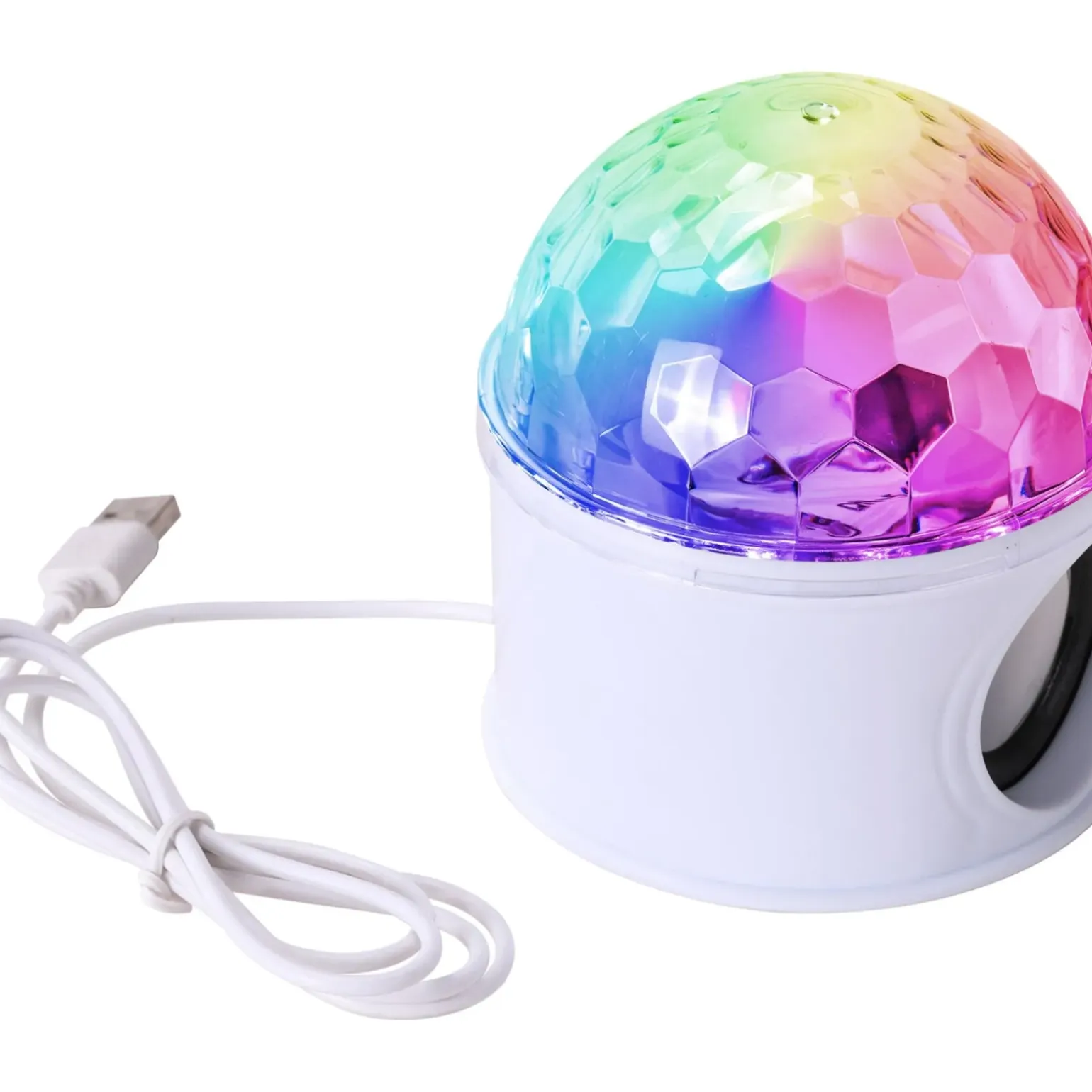 Coluna Sem Fios Bola Led Disco USB