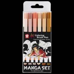 Conjunto de 6 Marcadores Sakura Koi Coloring Brush