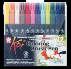 Conjunto de 12 Marcadores Sakura Koi Coloring Brush
