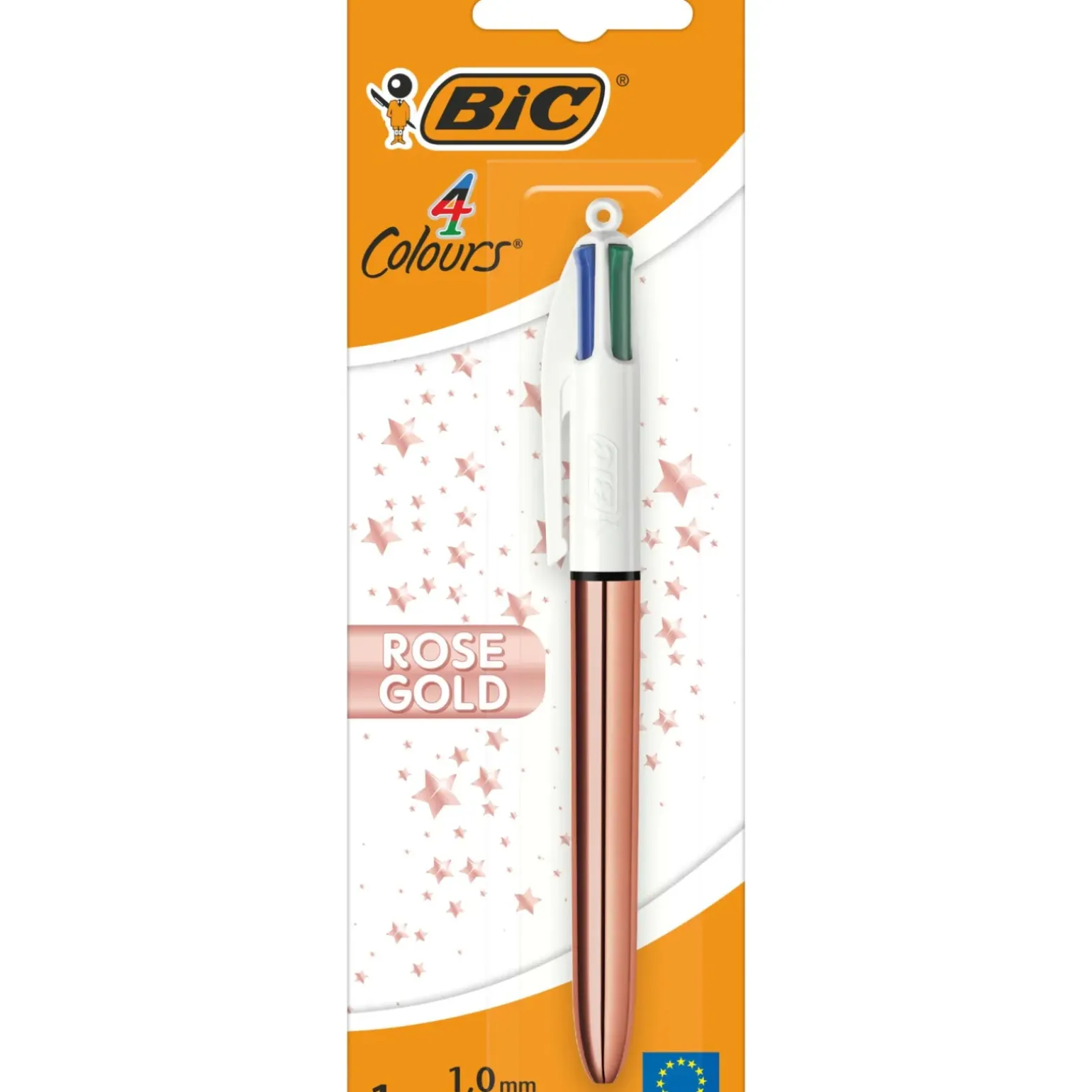 Esferógrafica Com 4Cores Rose Gold Bic