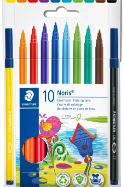 Marcador Colorir Noris Ponta Fibra 10 Unidades Staedtler
