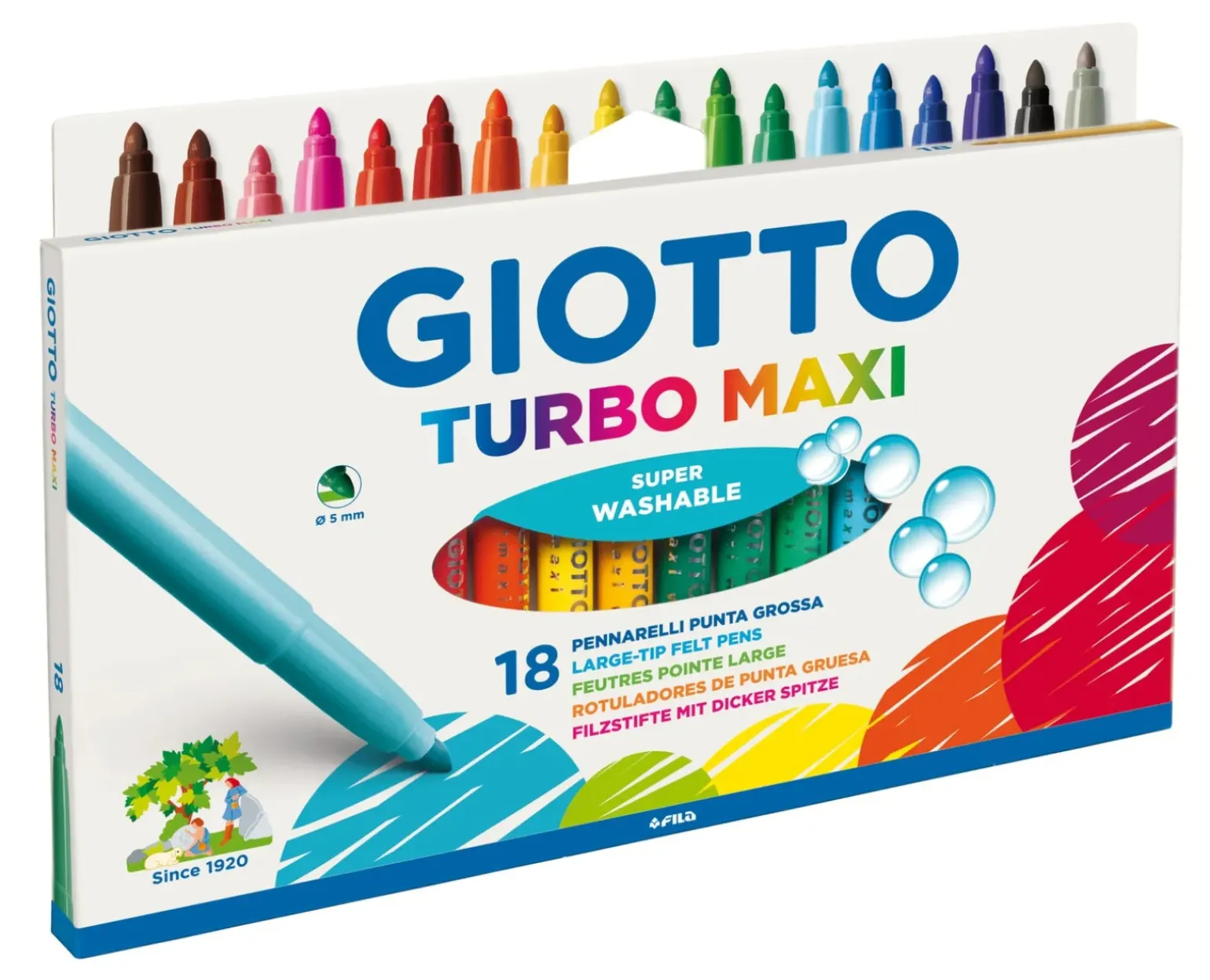 Marcador de Colorir Maxi 18 Unidades Giotto