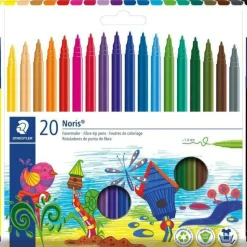 Marcador de Colorir Noris Ponta Fibra 20 Unidades Staedtler