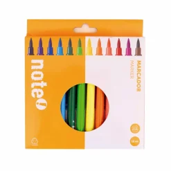 Marcadores de Colorir Laváveis 12 unidades Note!