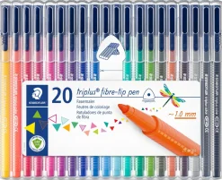 Marcadores de Colorir Triplus 20 unidades Staedtler