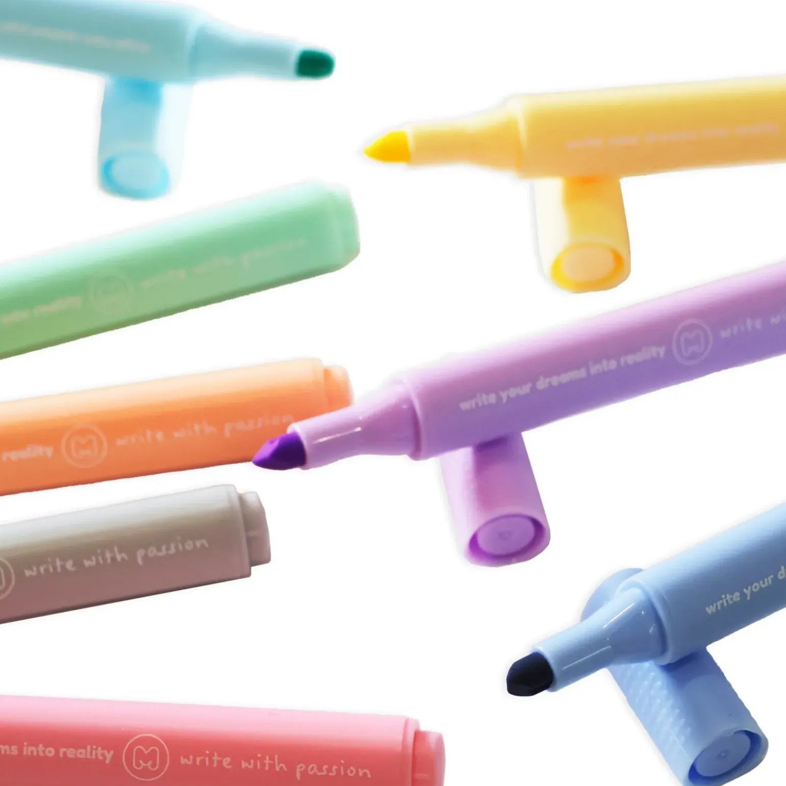 Marcador Fluor Pastel 8 Unidades Marshmallow
