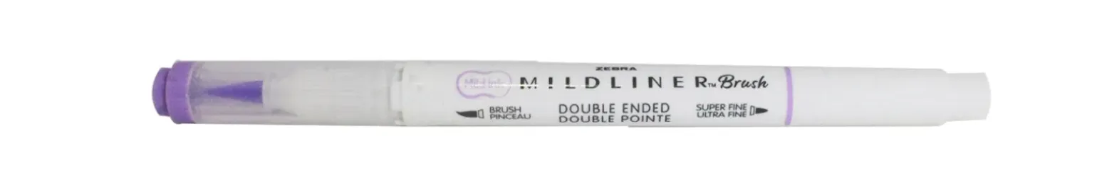 Marcador 2 Pontas Brush Pen Cool + Refined Violeta Zebra