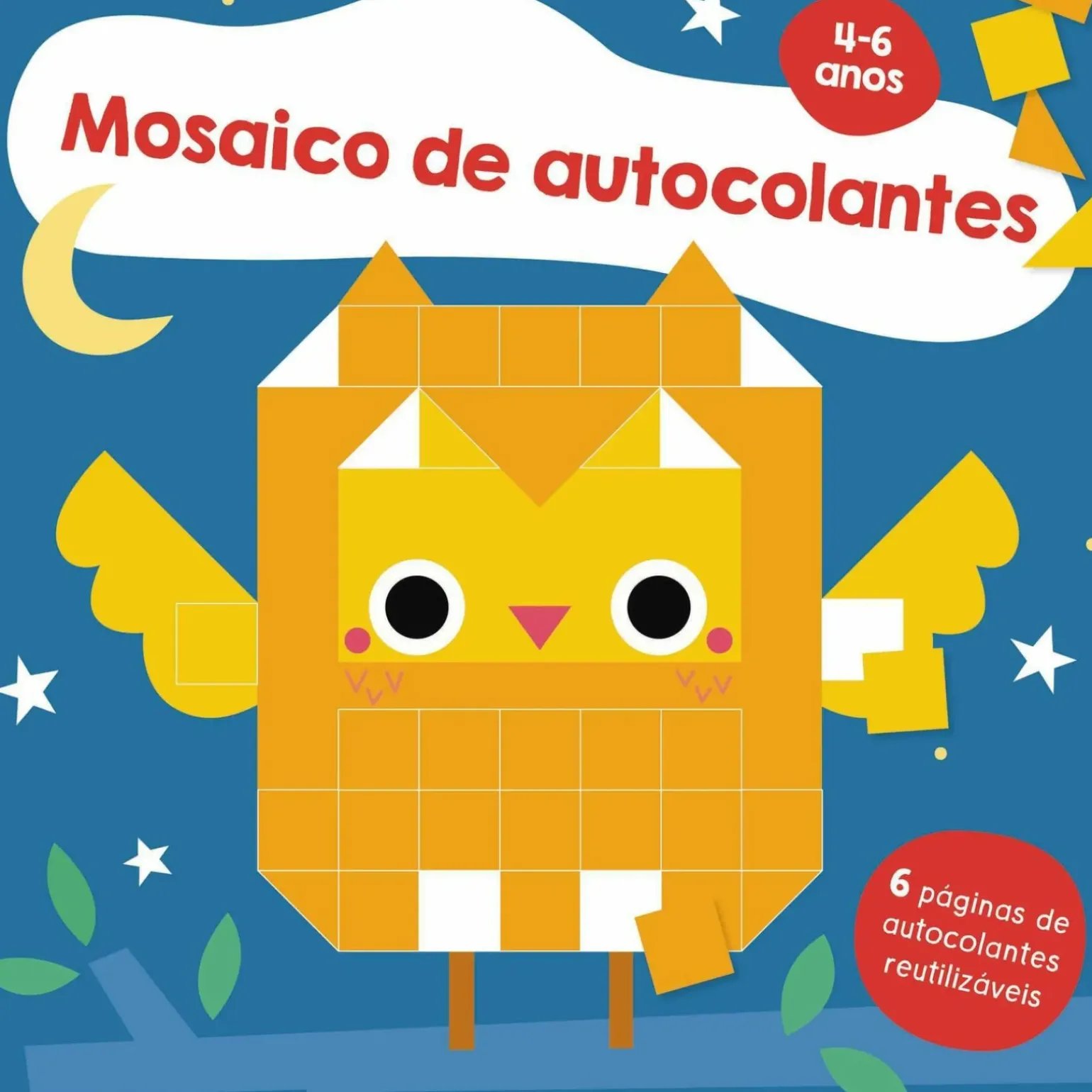 Mosaico de Autocolantes - Coruja 4-6 Anos de Yoyo Studios