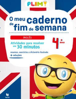 PLIM! o Meu Caderno de Fim de Semana - Inglês 4.º Ano de Joana Silva e Vasco Costa