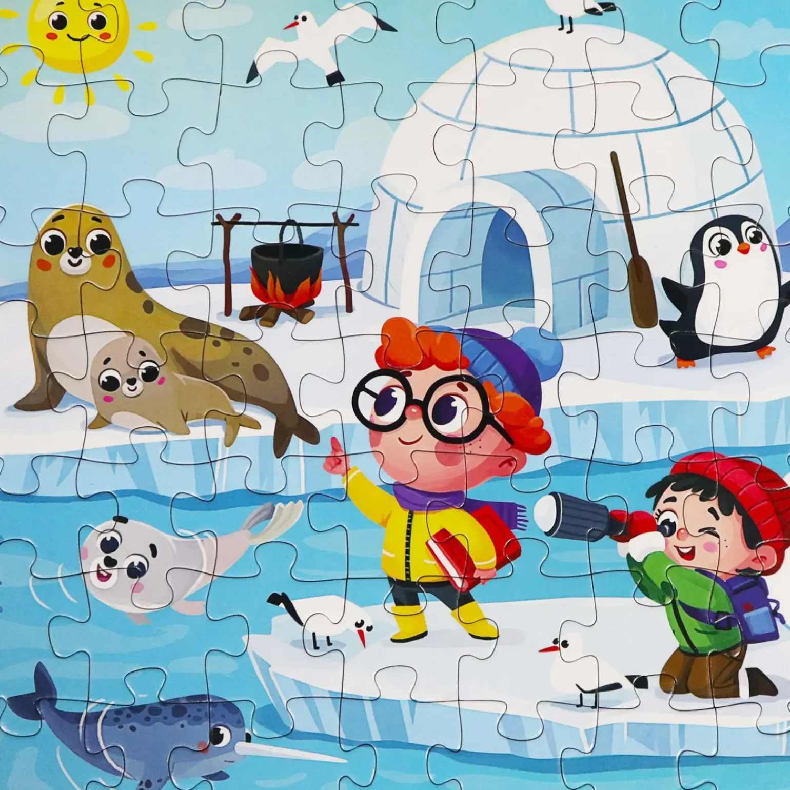 Puzzle Ártico / Explora Oceanos / Um Dia Quinta Sortido