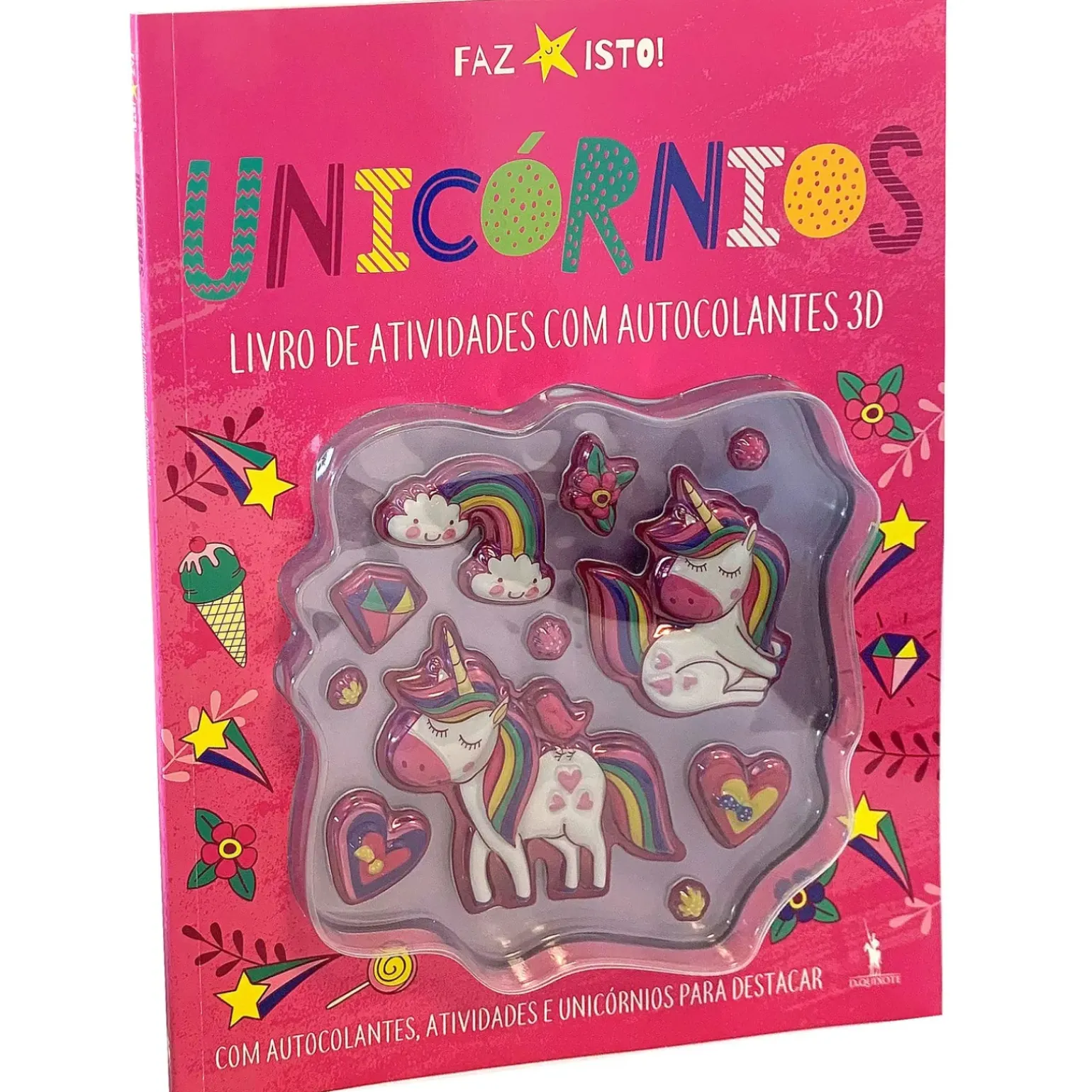 Unicórnios - Livro de Atividades com Autocolantes 3D